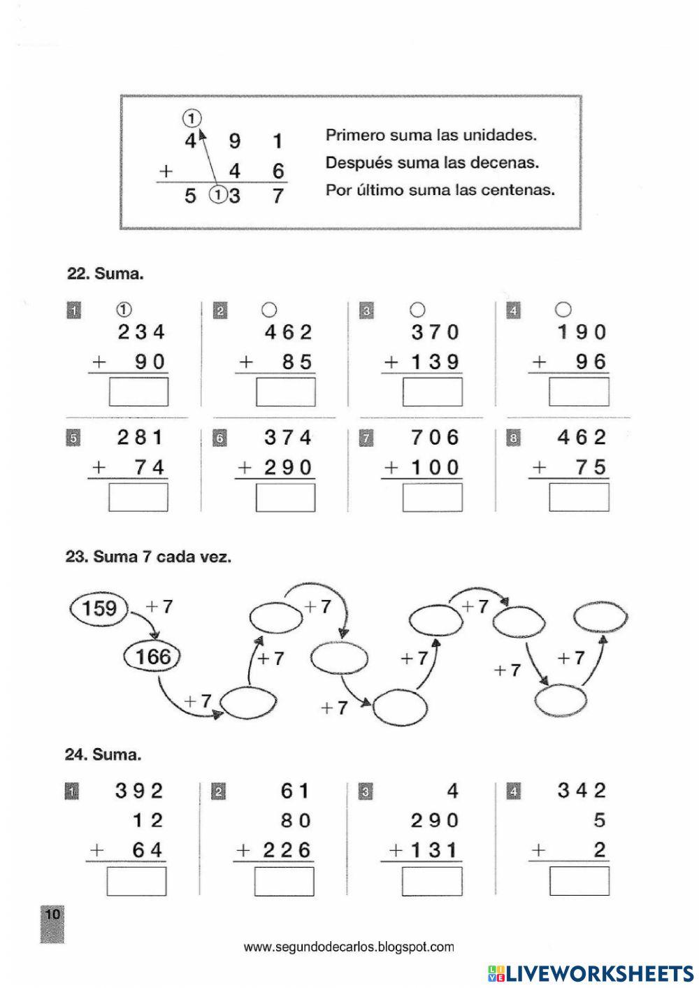 Lección matemáticas