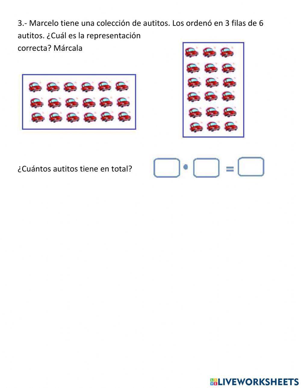 Representación de multiplicaciones