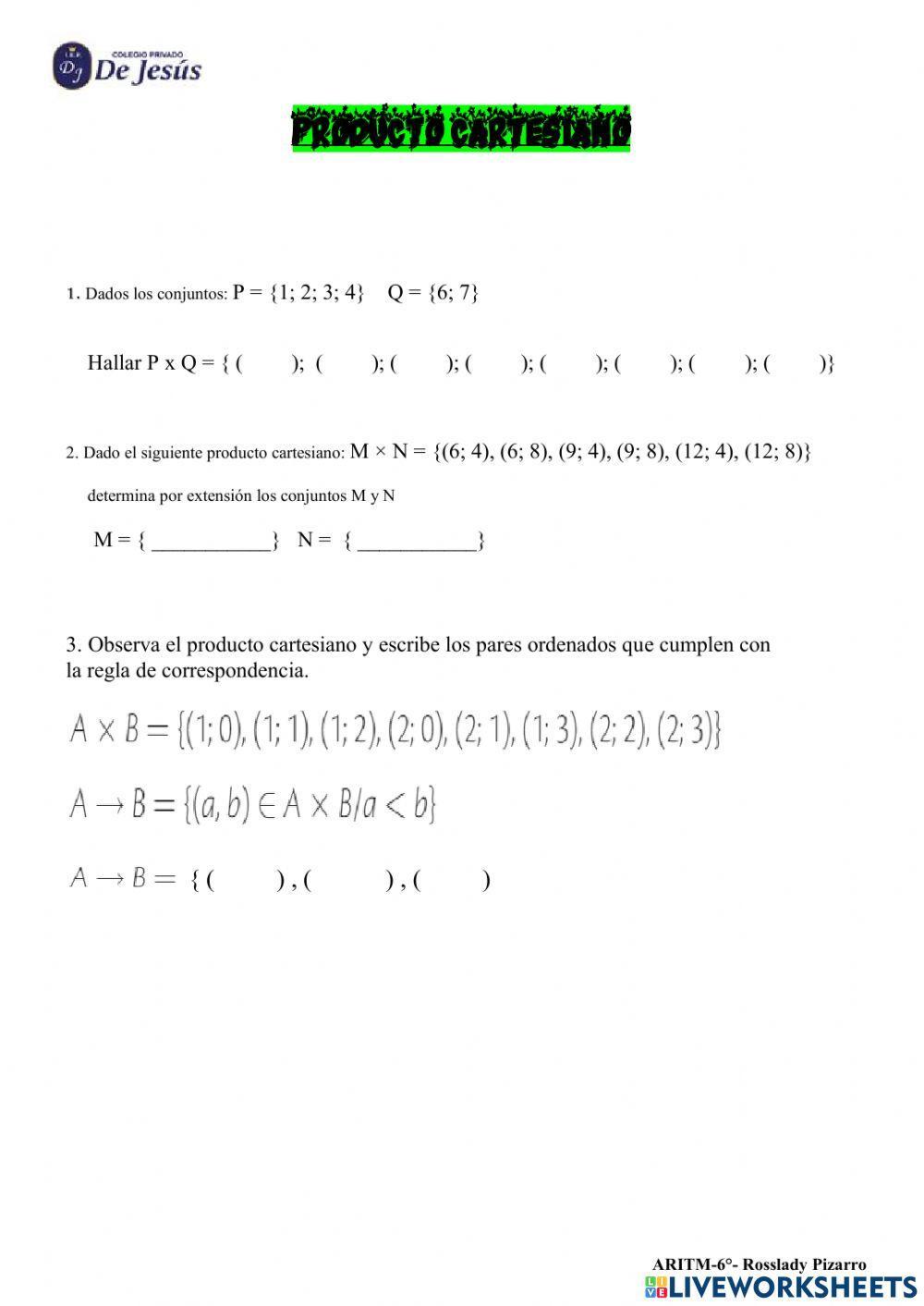 Producto cartesiano