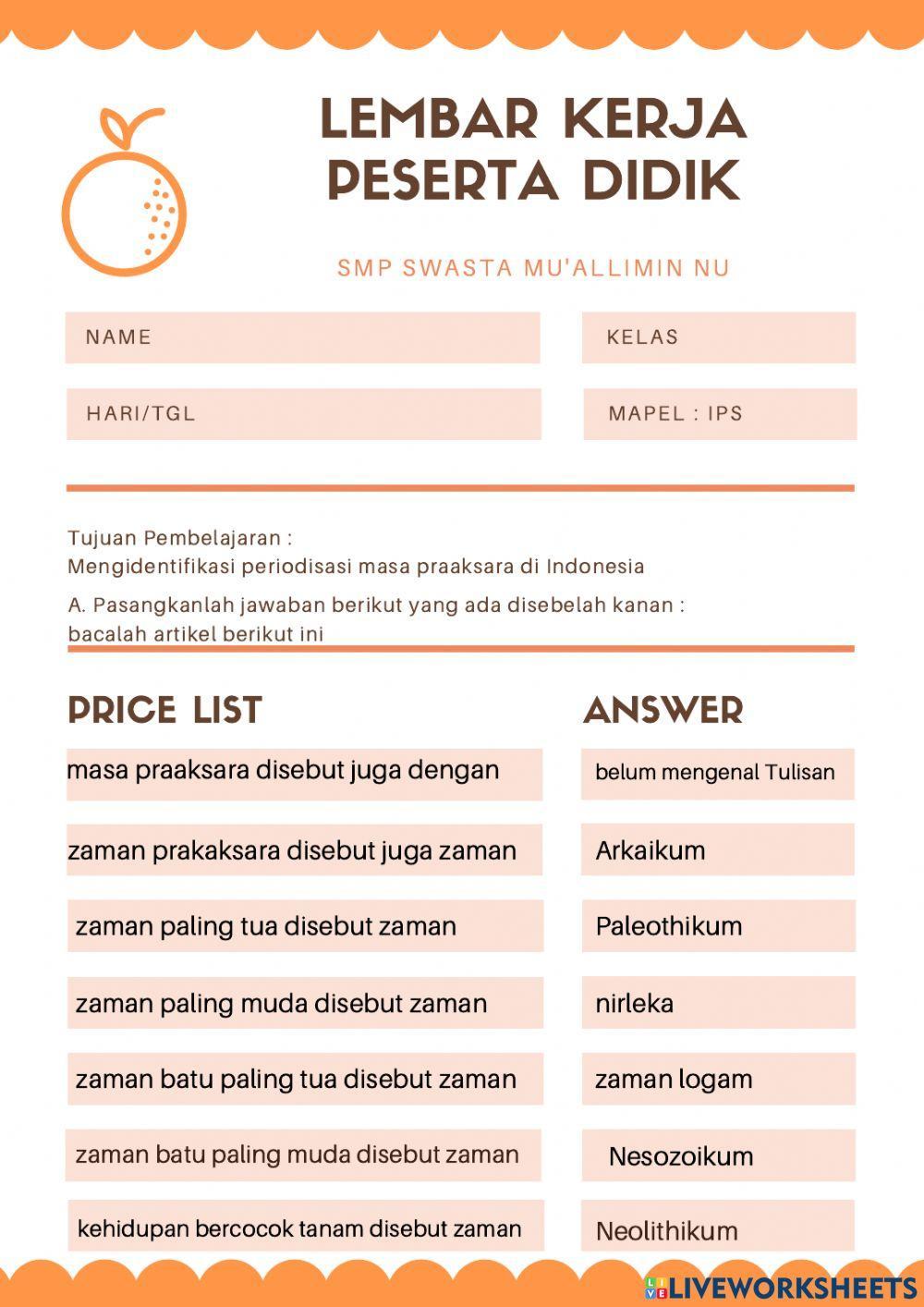 Kehidupan Manusia Praaksara