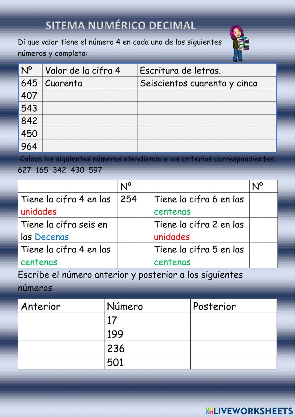 Sistema númerico II