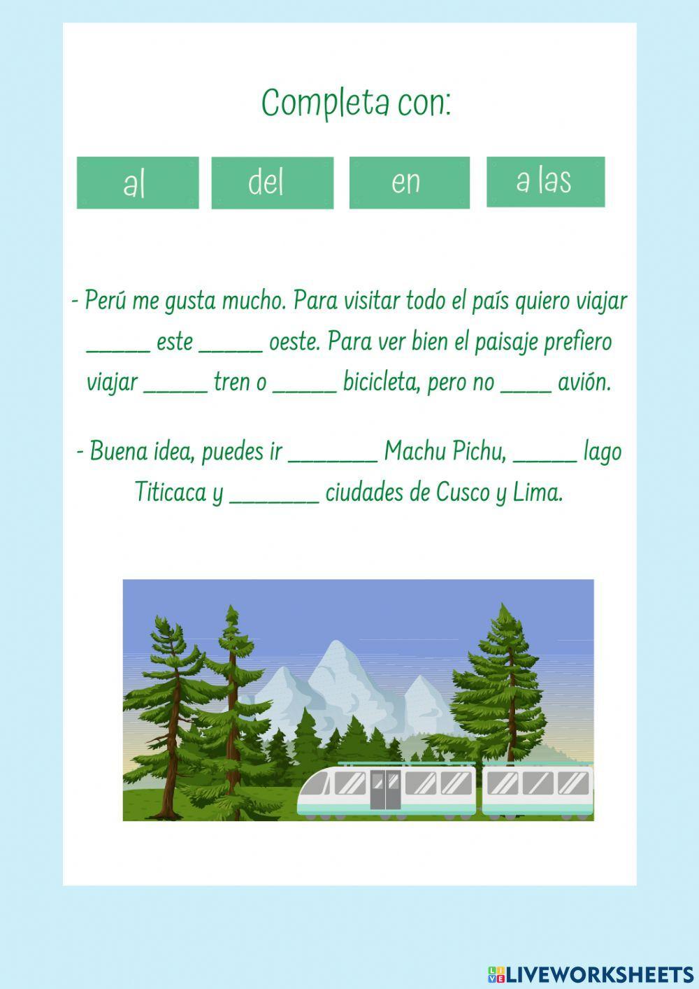 Preposiciones y verbos de movimiento