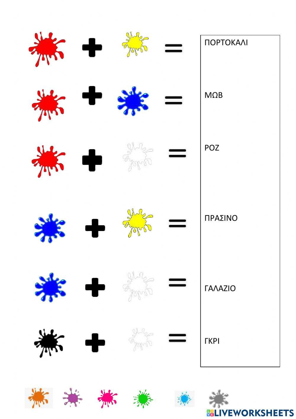 Μιξεις χρωματων