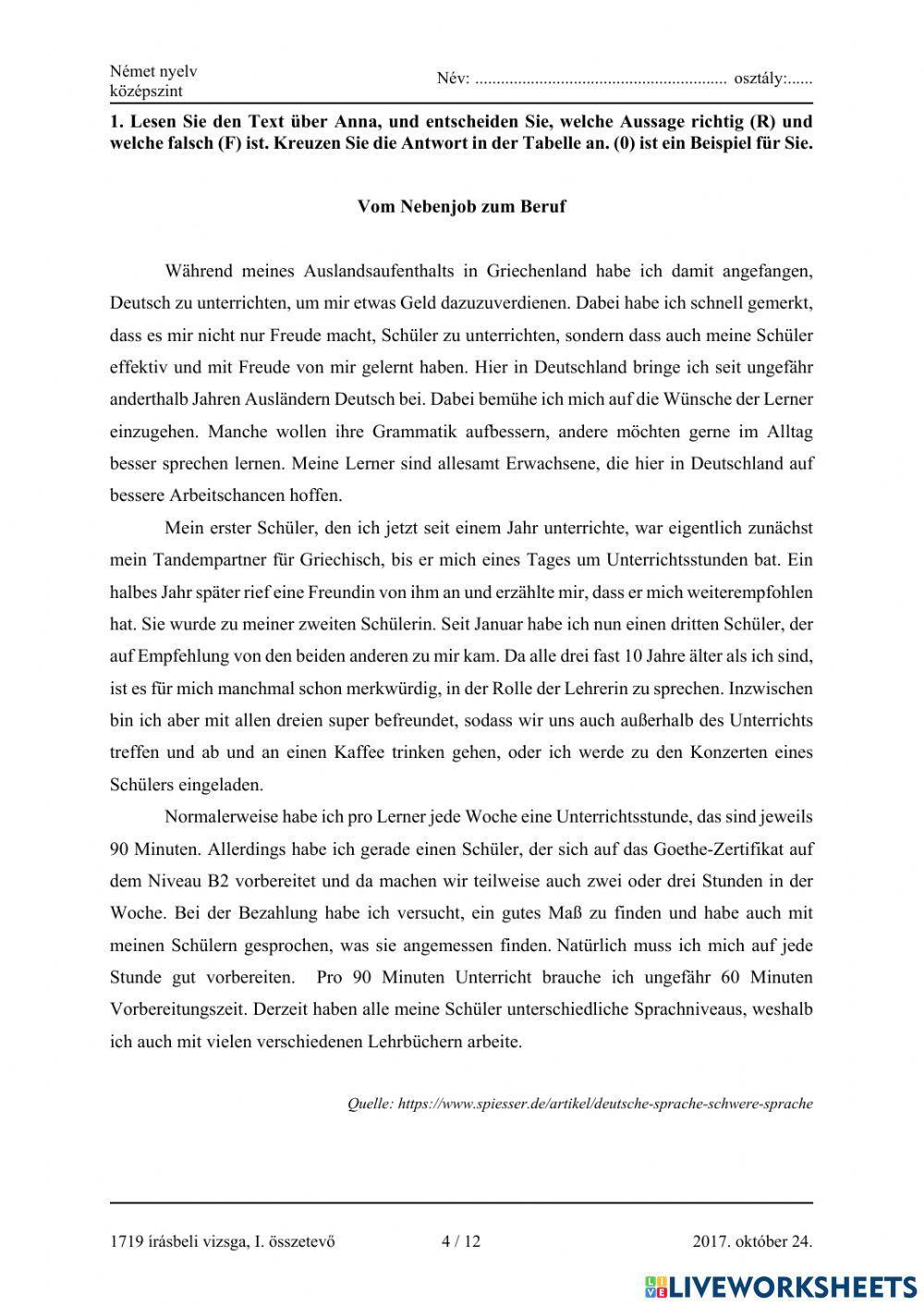 Vom Nebenjob zum Beruf