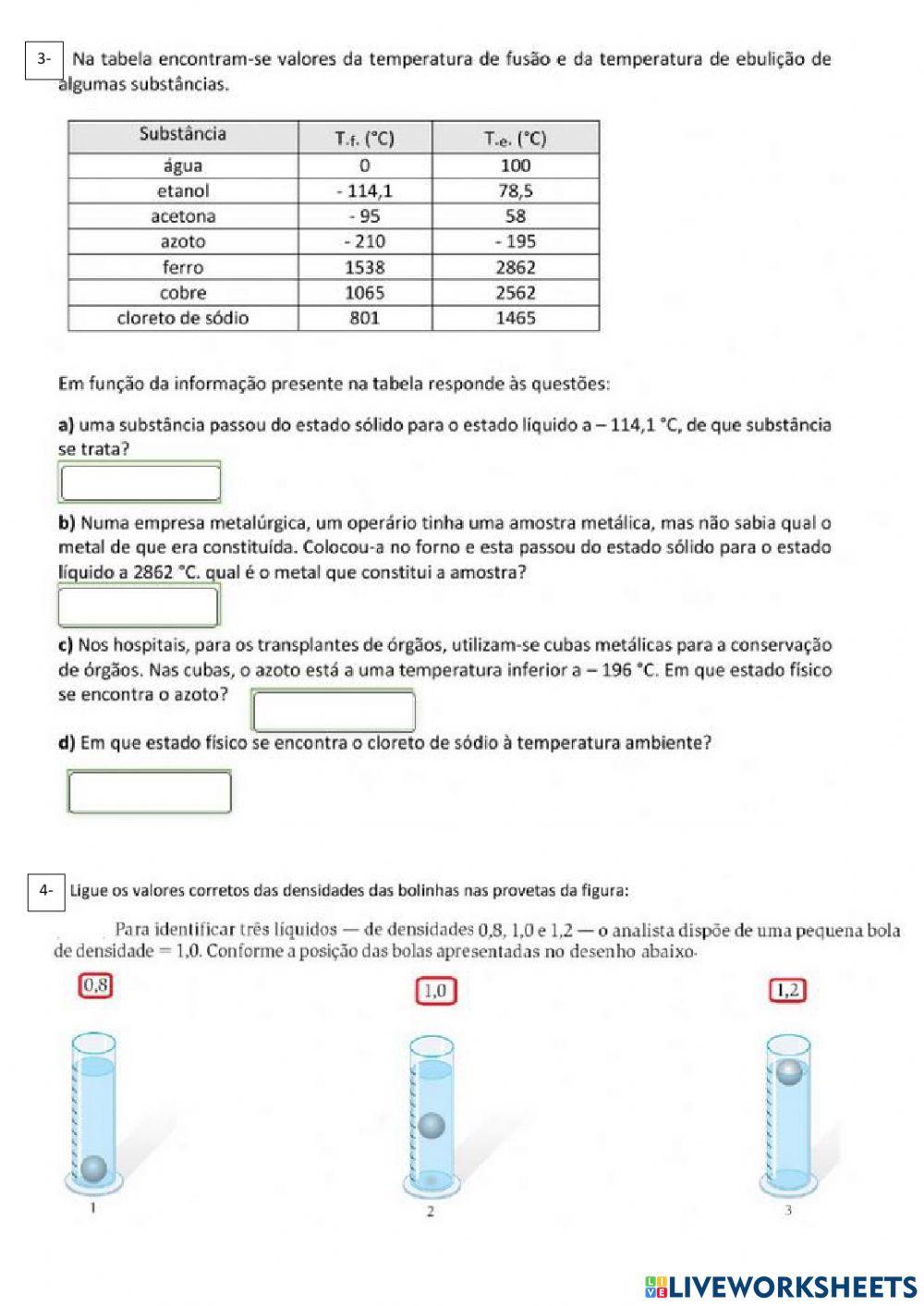 Revisão  de ciências 9 ºano