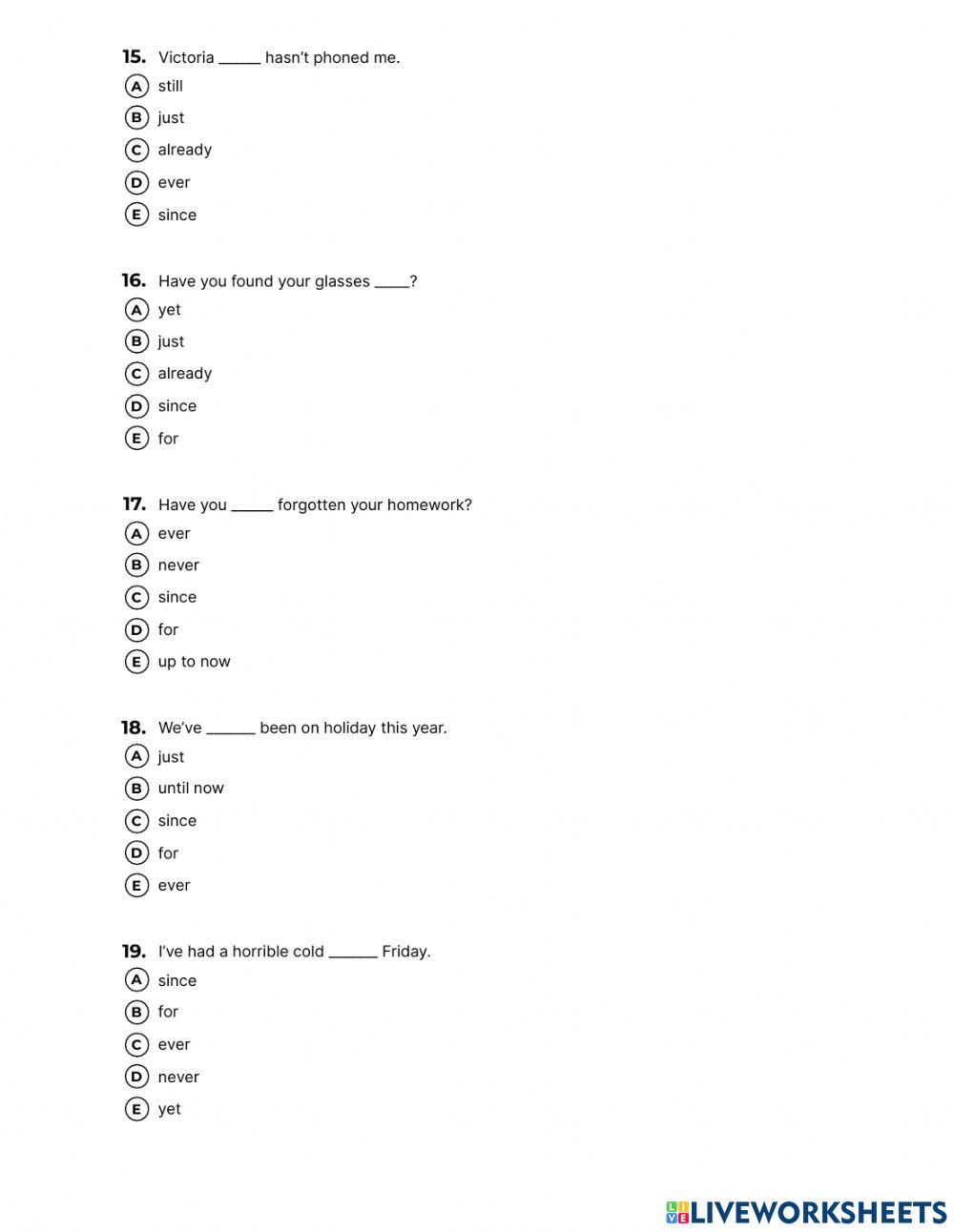 Present Perfect VS Past Simple