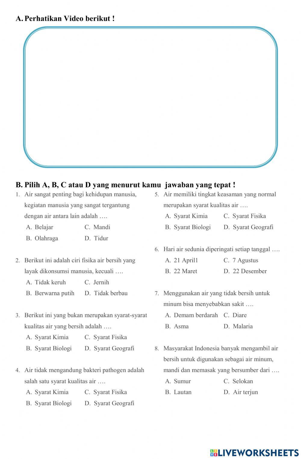 Identifikasi Kualitas Air