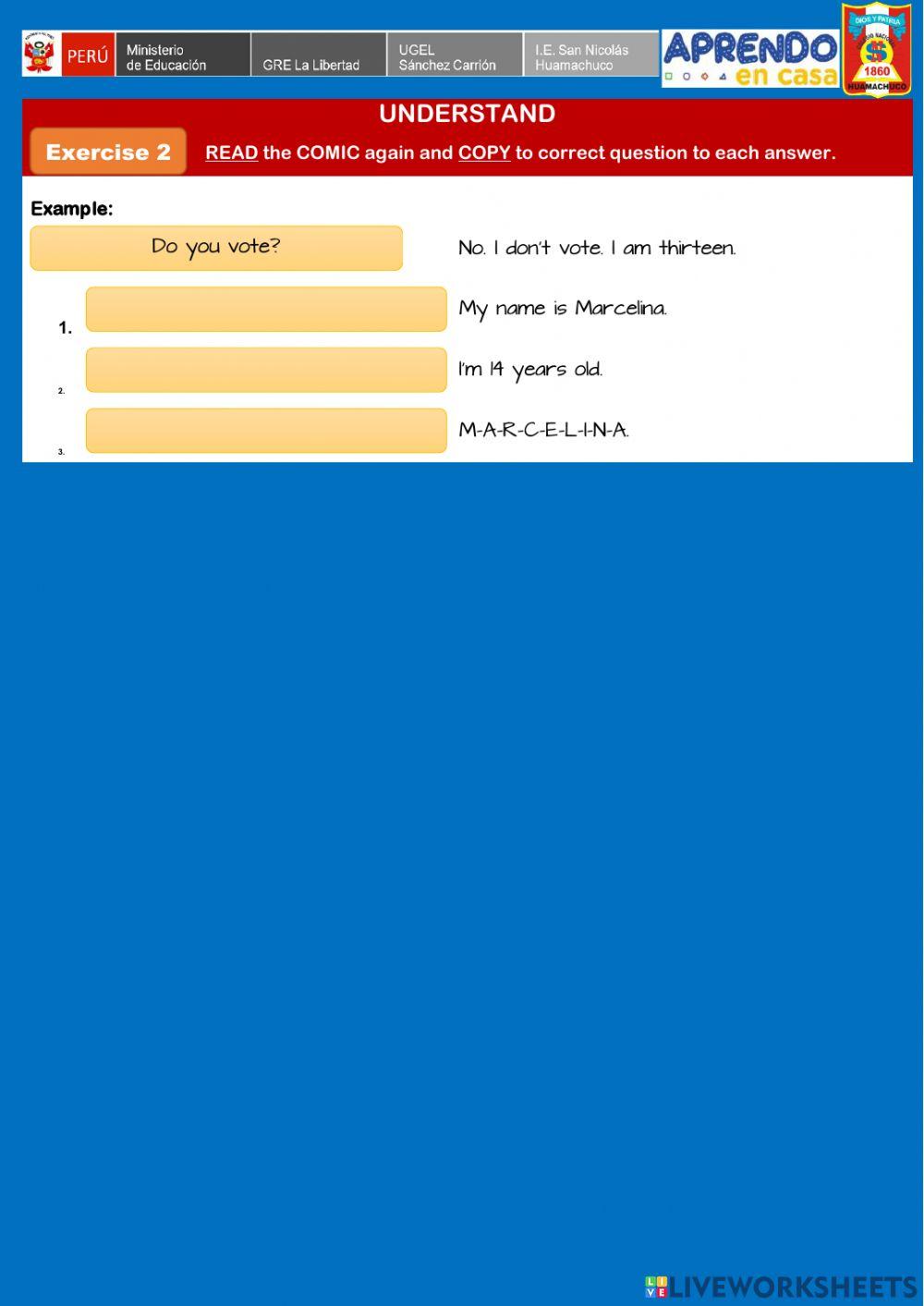 E-1 - Act. 01 - My Personal Information