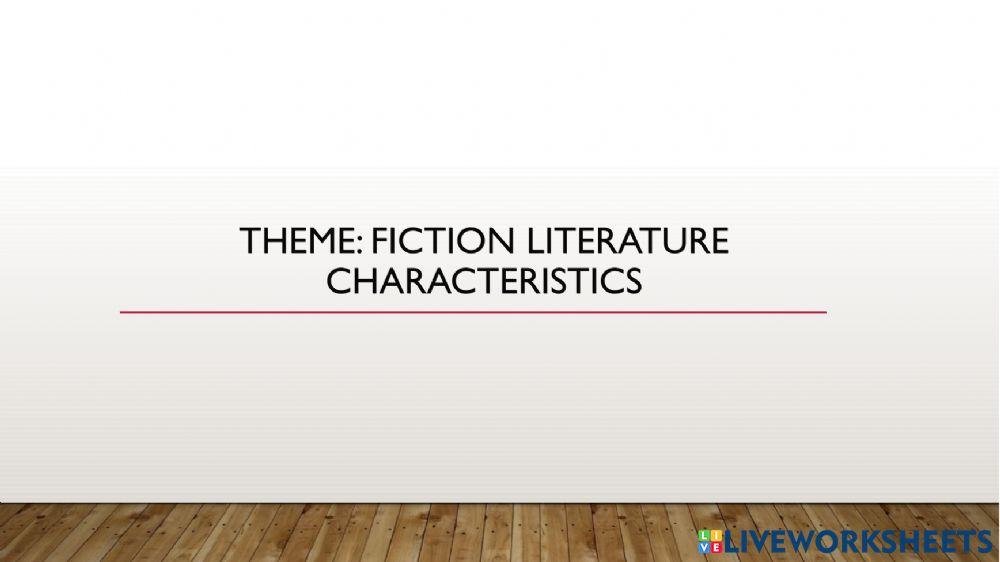 Fiction Characteristics Info