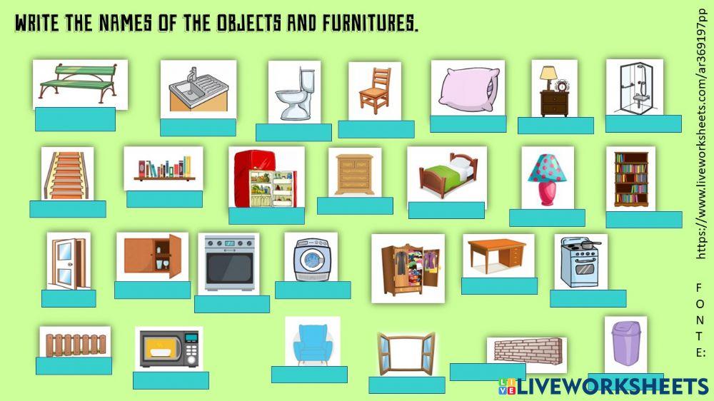Furniture and house objects