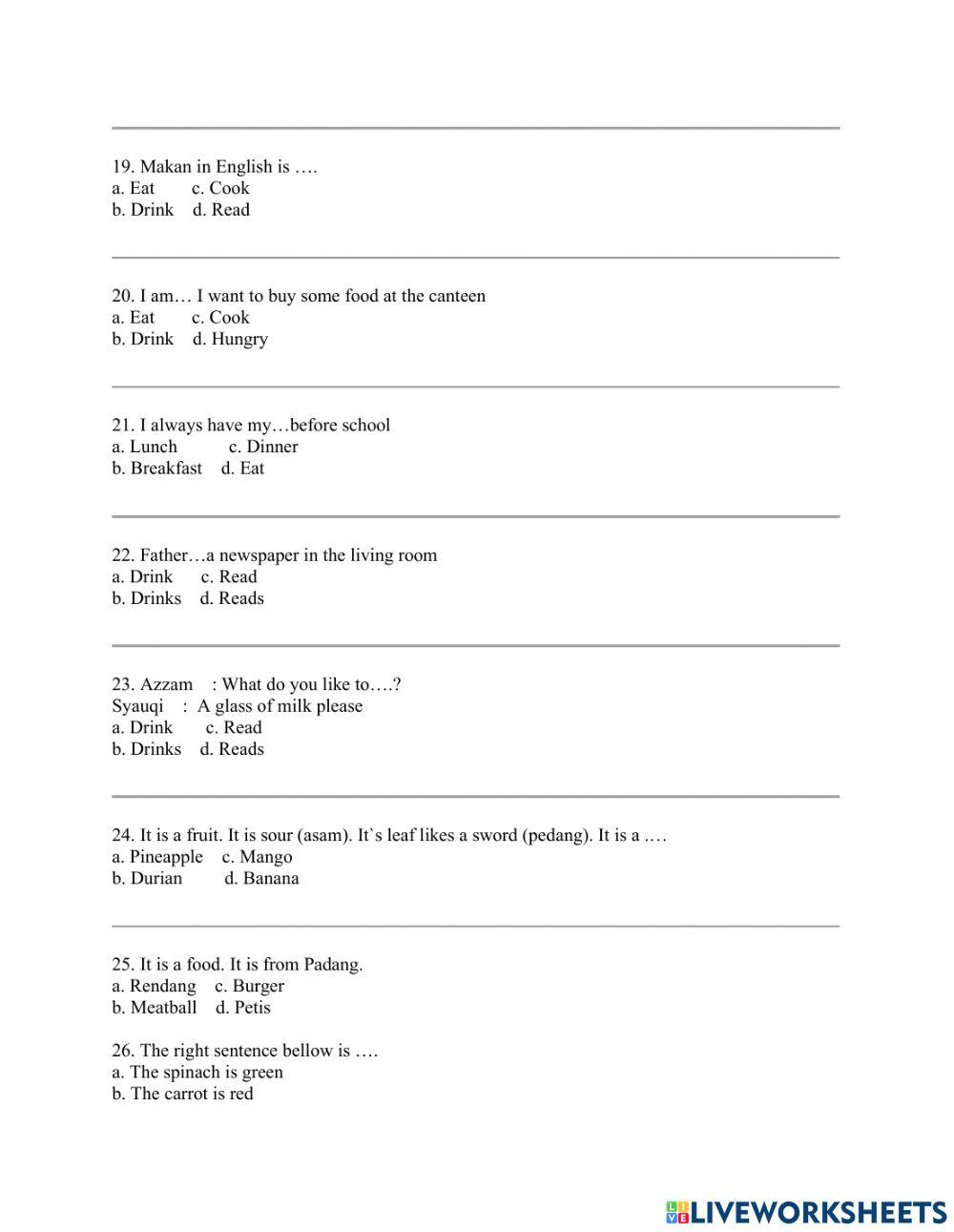 UMBKS Bahasa Inggris