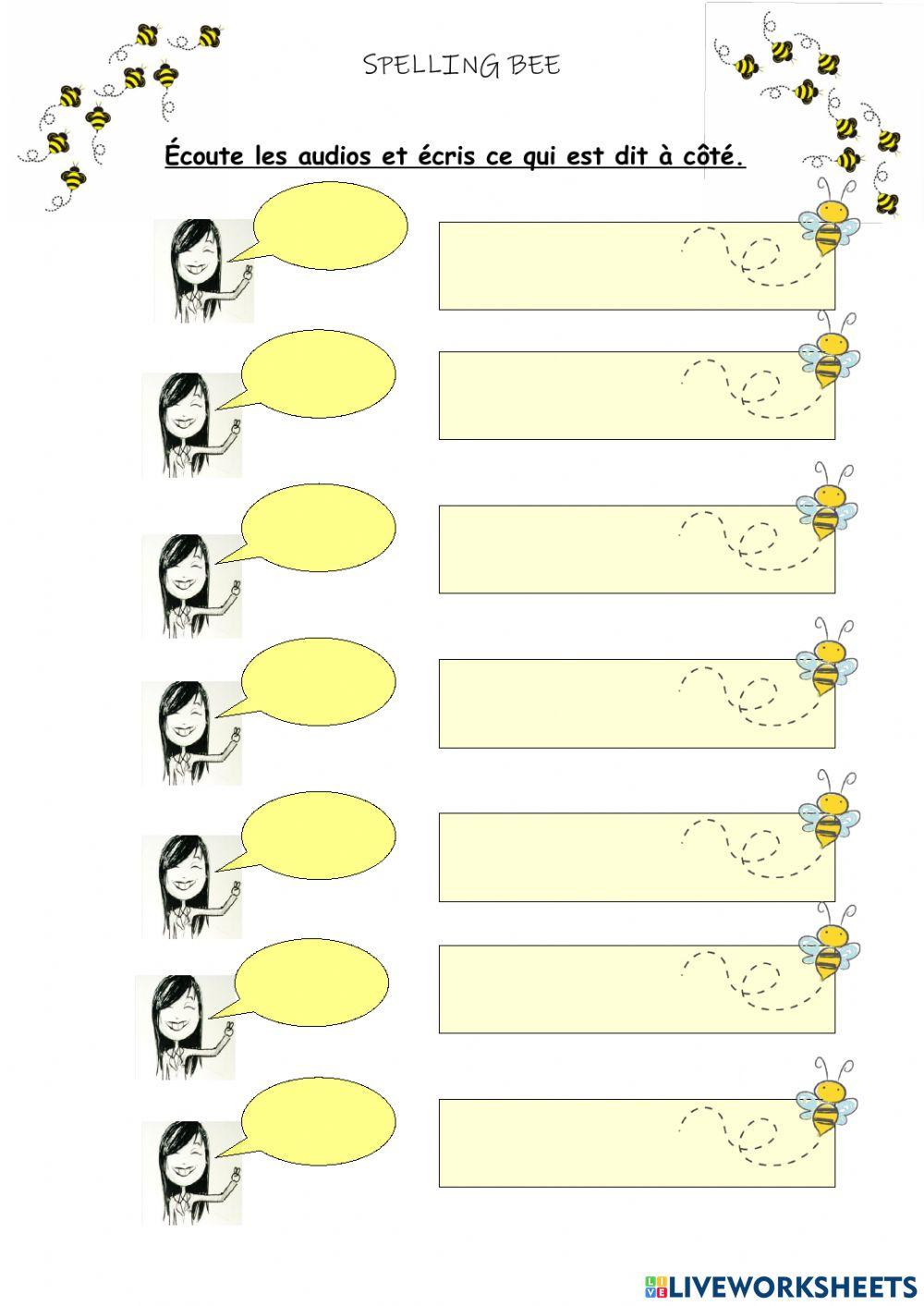 Spelling bee - school rules