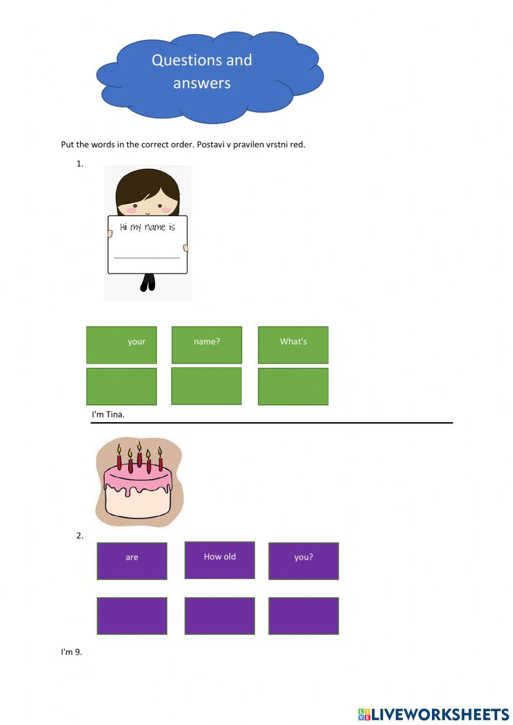 Basic Questions Interactive Exercise For 3 Live Worksheets basic-questions-interactive-exercise-for-3-live-worksheets