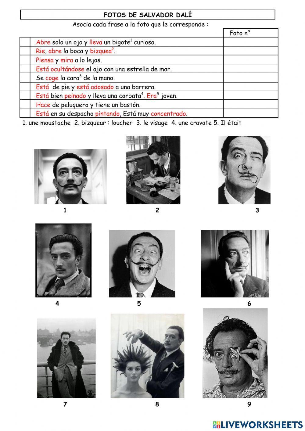 Las fotos de Salvador Dalí