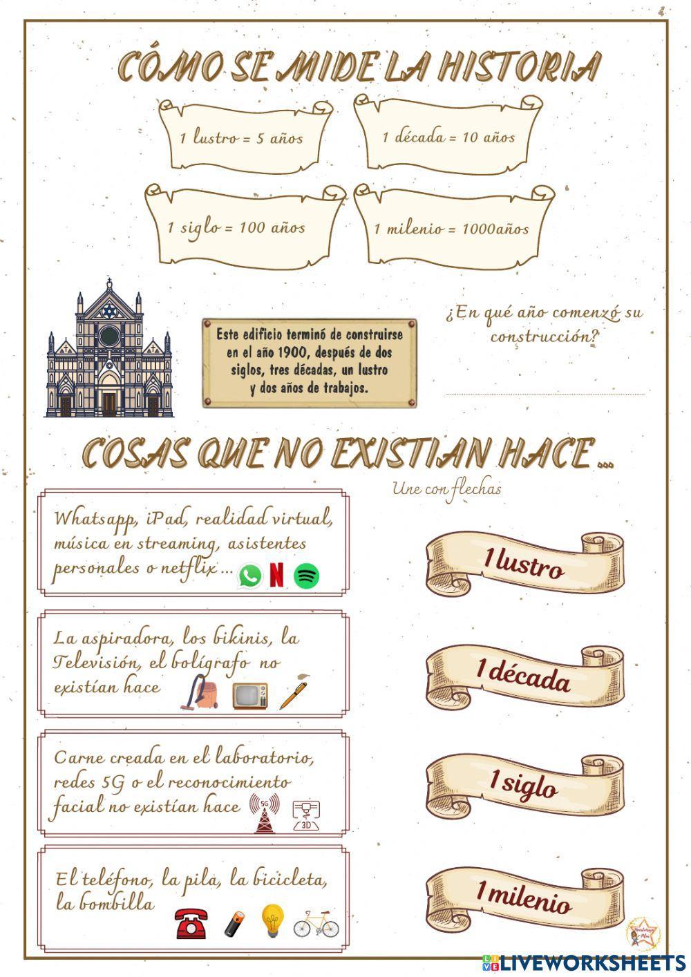 Fuentes y tiempo histórico