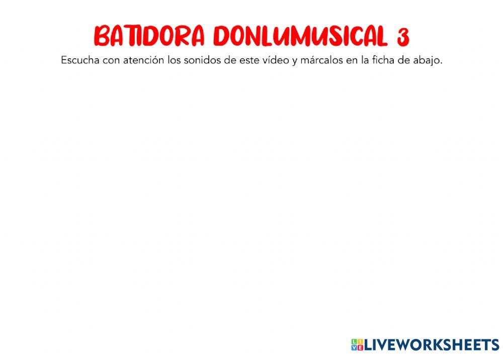 Batidora donlumusical 3