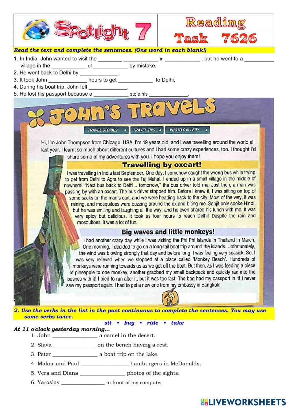 Spotlight 7 Task 7626