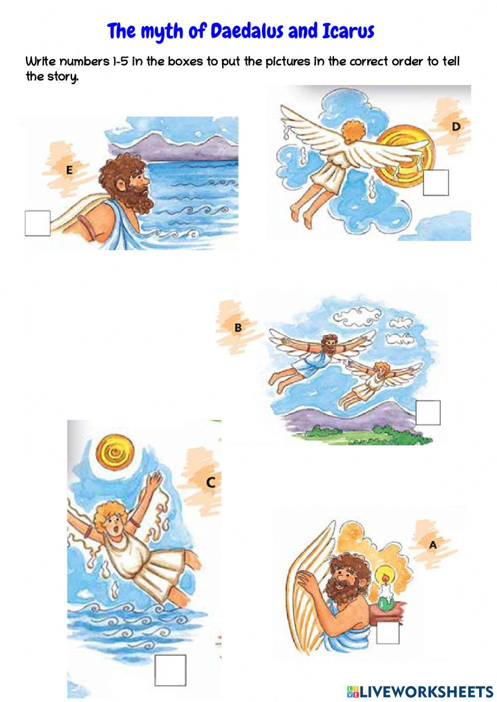 daedalus-and-icarus-exercise-live-worksheets