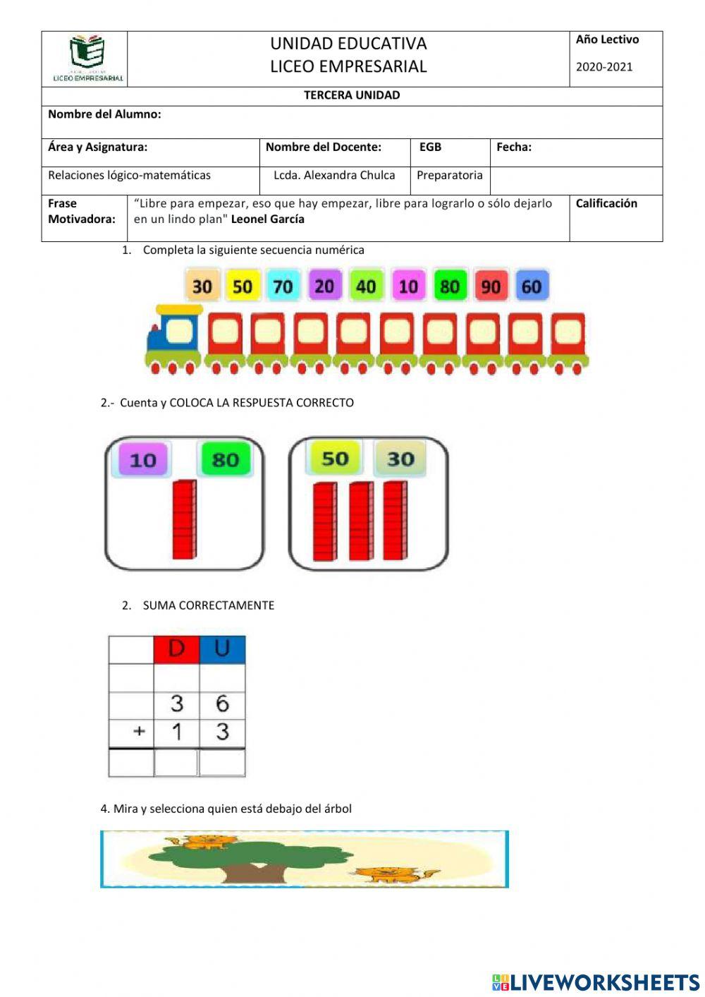 Relación lógica matemática
