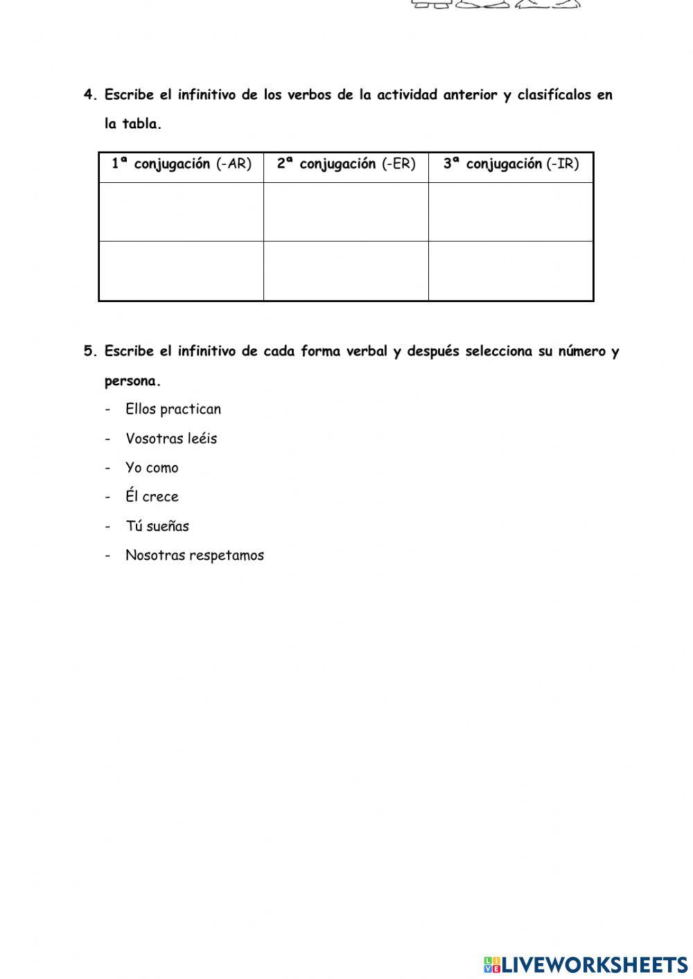 Repaso pronombres personales y verbos