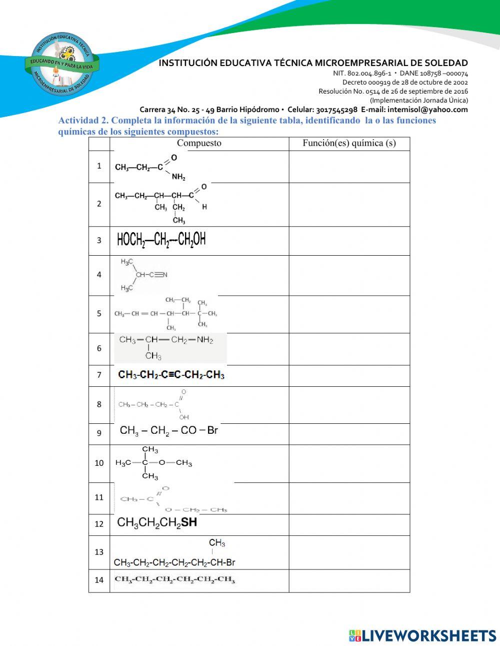 Los compuestos orgánicos