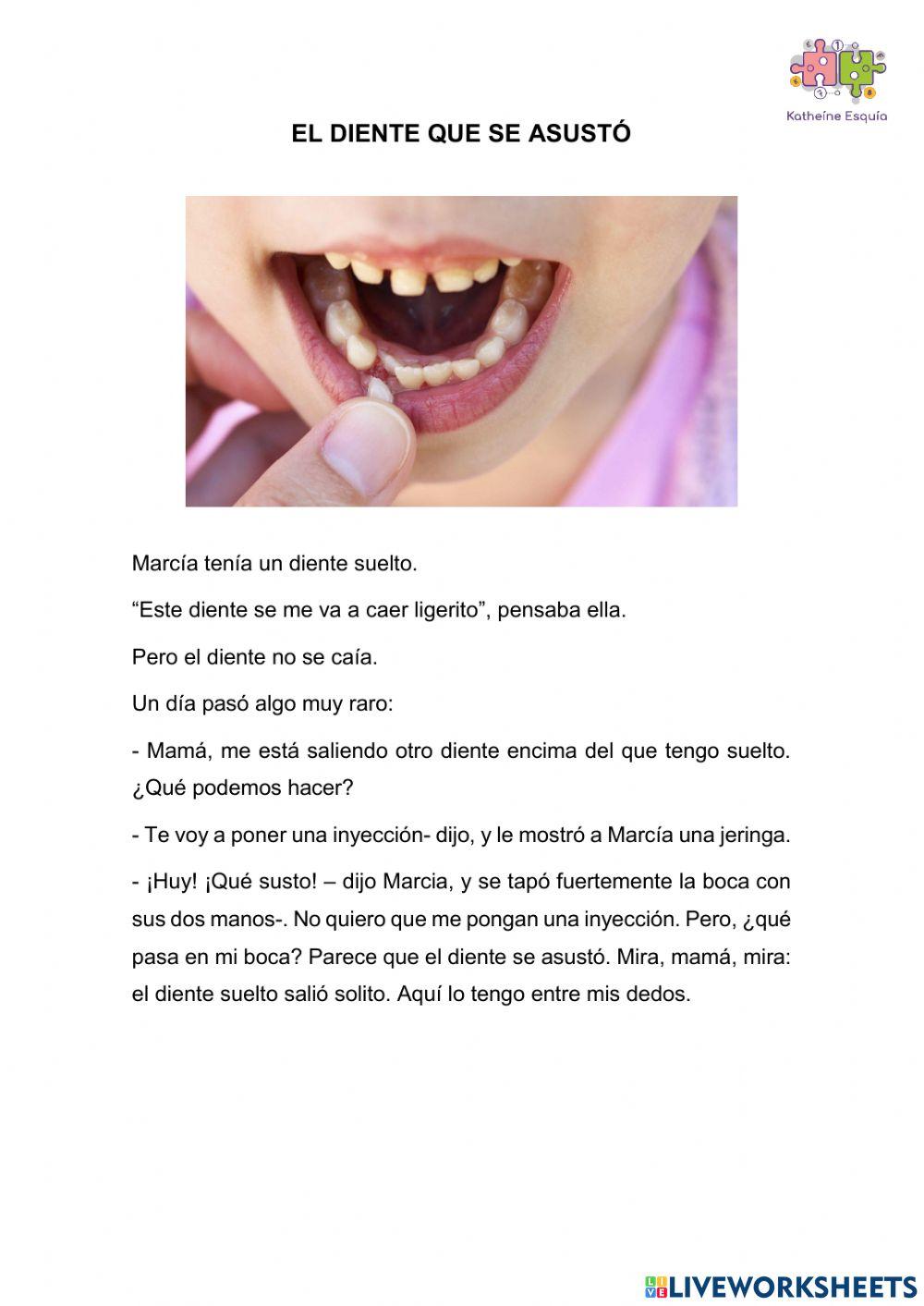 El diente que se asustó