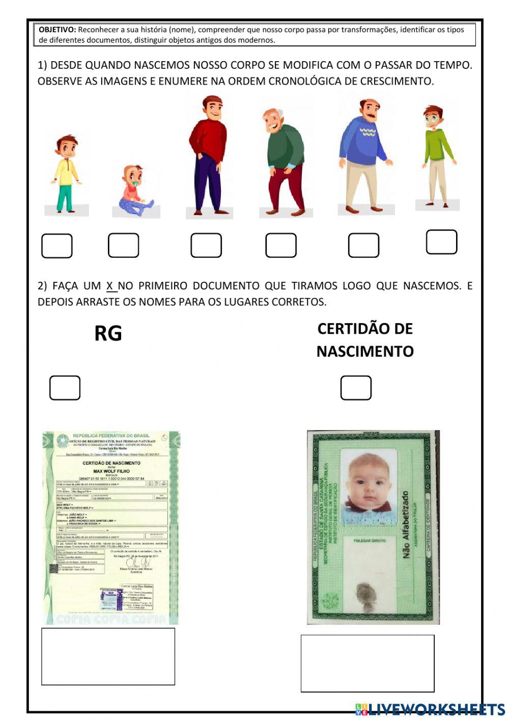 Reconhecer a sua história