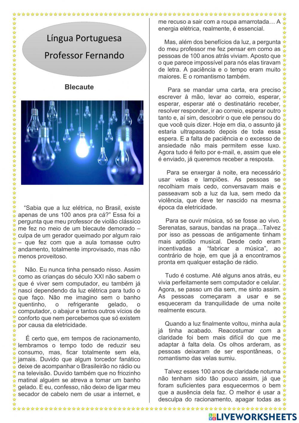 Interpretação de texto