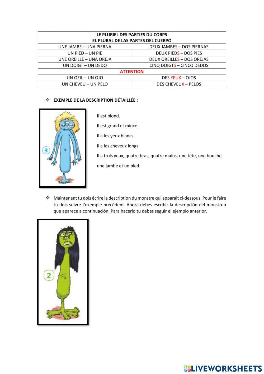 La description physique