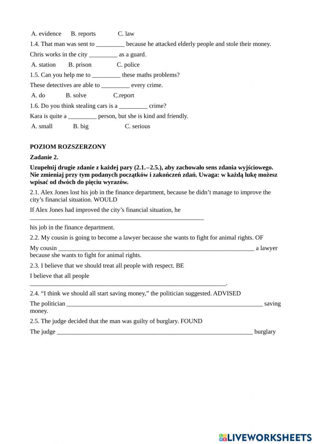 MATURA ROZSZERZONA I PODSTAWA