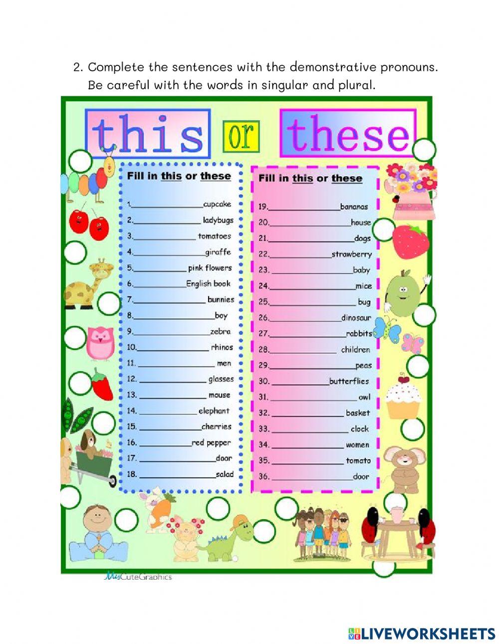 Demonstrative Pronouns