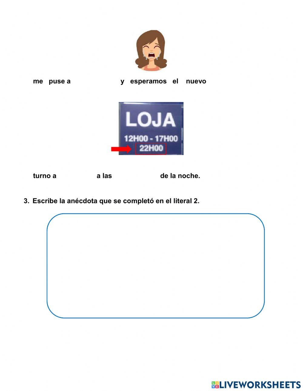 Descripción- anécdota