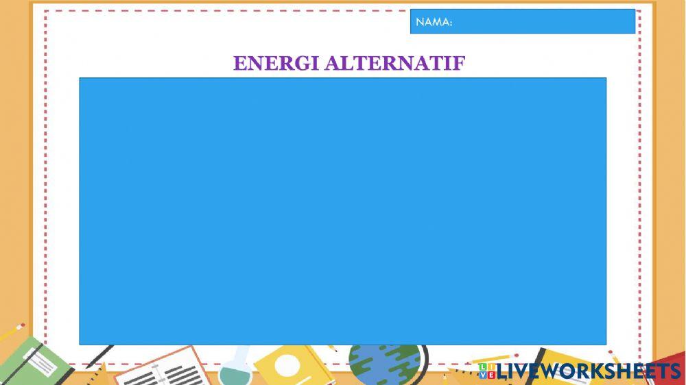 Sumber energi alternatif