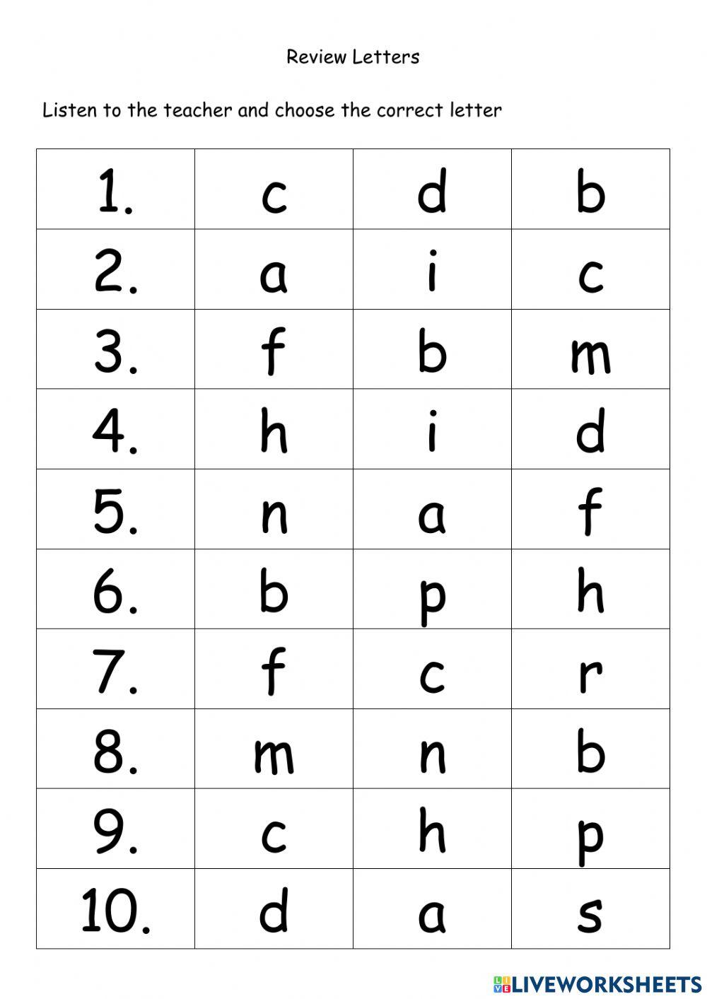 Review sounds listening 1 online exercise for live worksheets