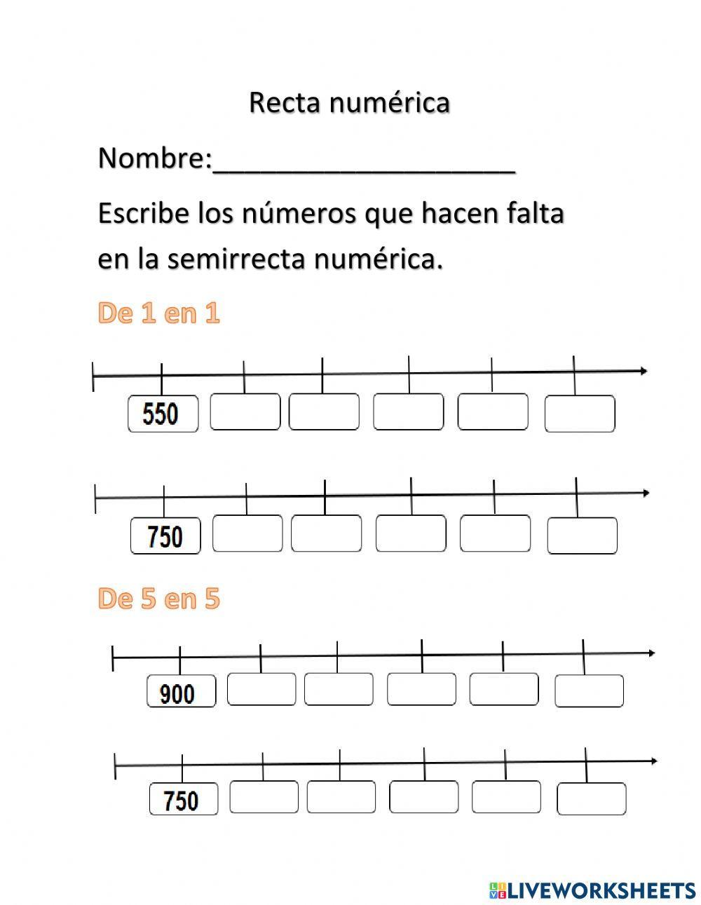 Semirrecta Numérica