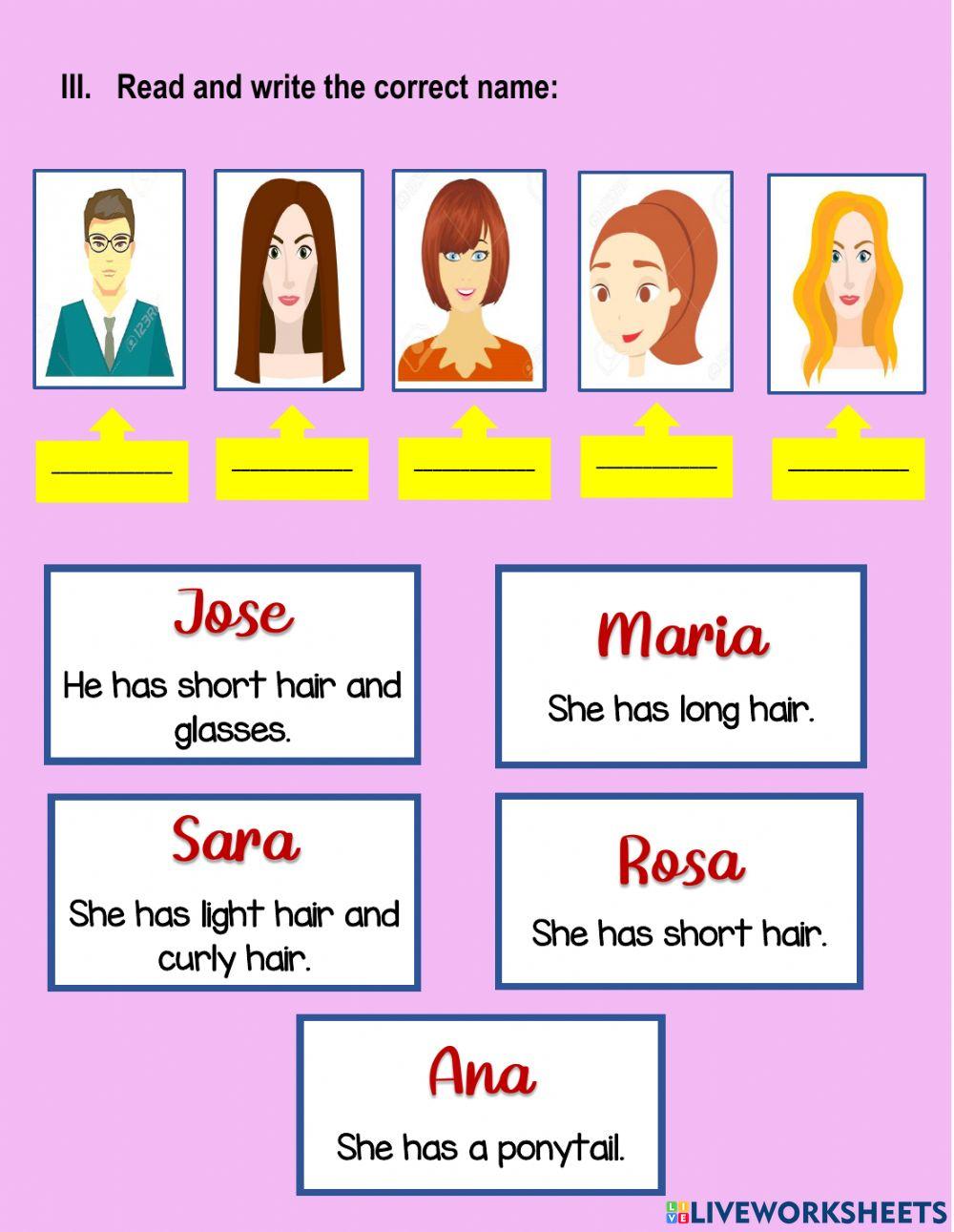 Describing people appearance