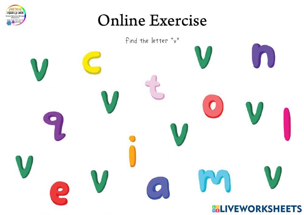 Letter -v- exercise