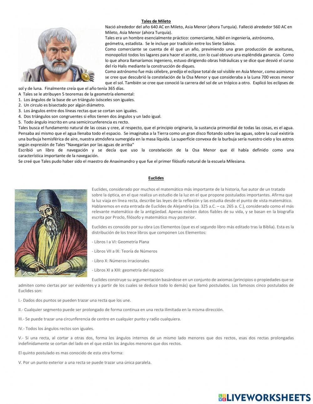 Biografía de Matemáticos