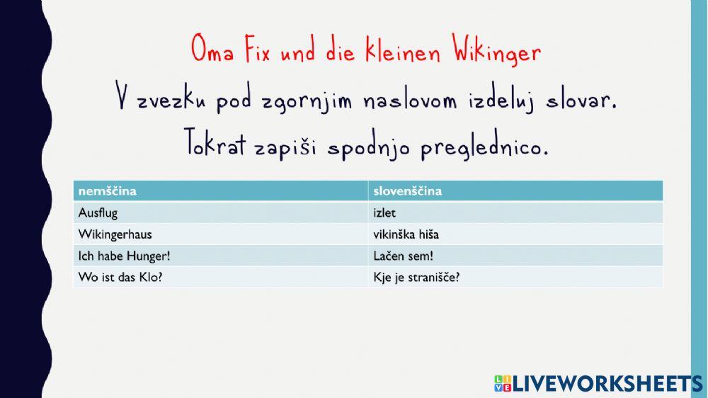 Oma Fix und die kleinen Wikinger - 1. del