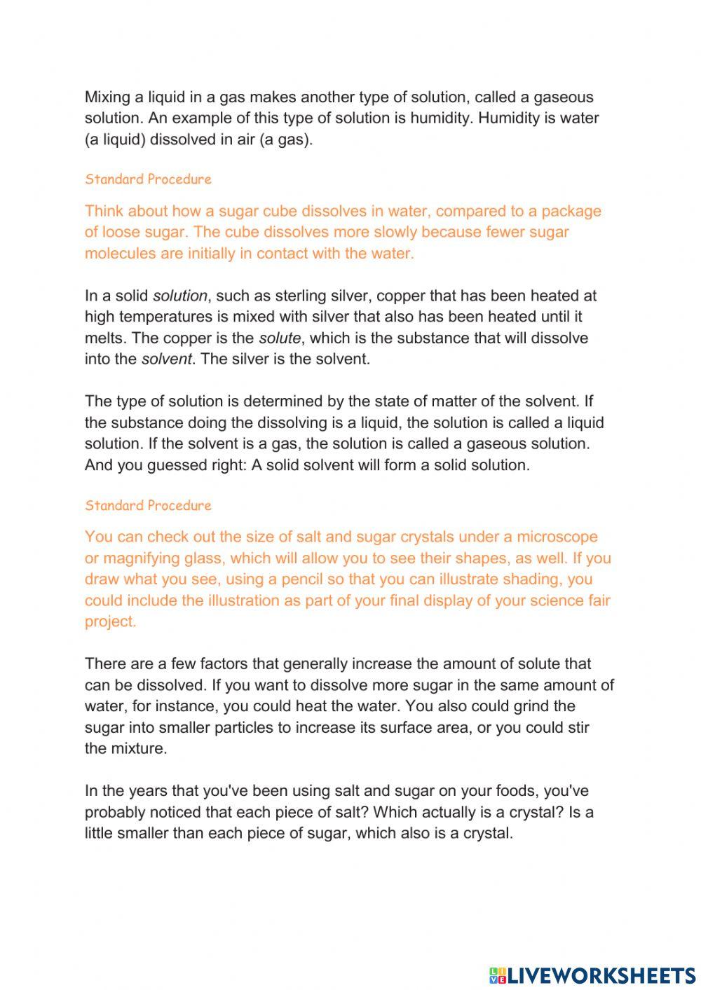 Salt or Sugar: Which Dissolves Faster in Different Liquids