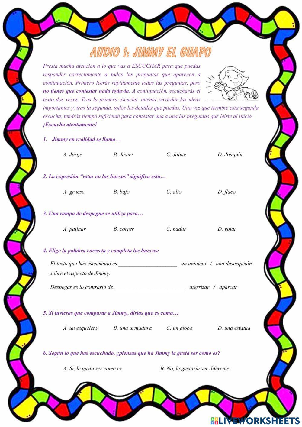 2019 - comprensión oral - 01 2019 - comprensión oral - 01