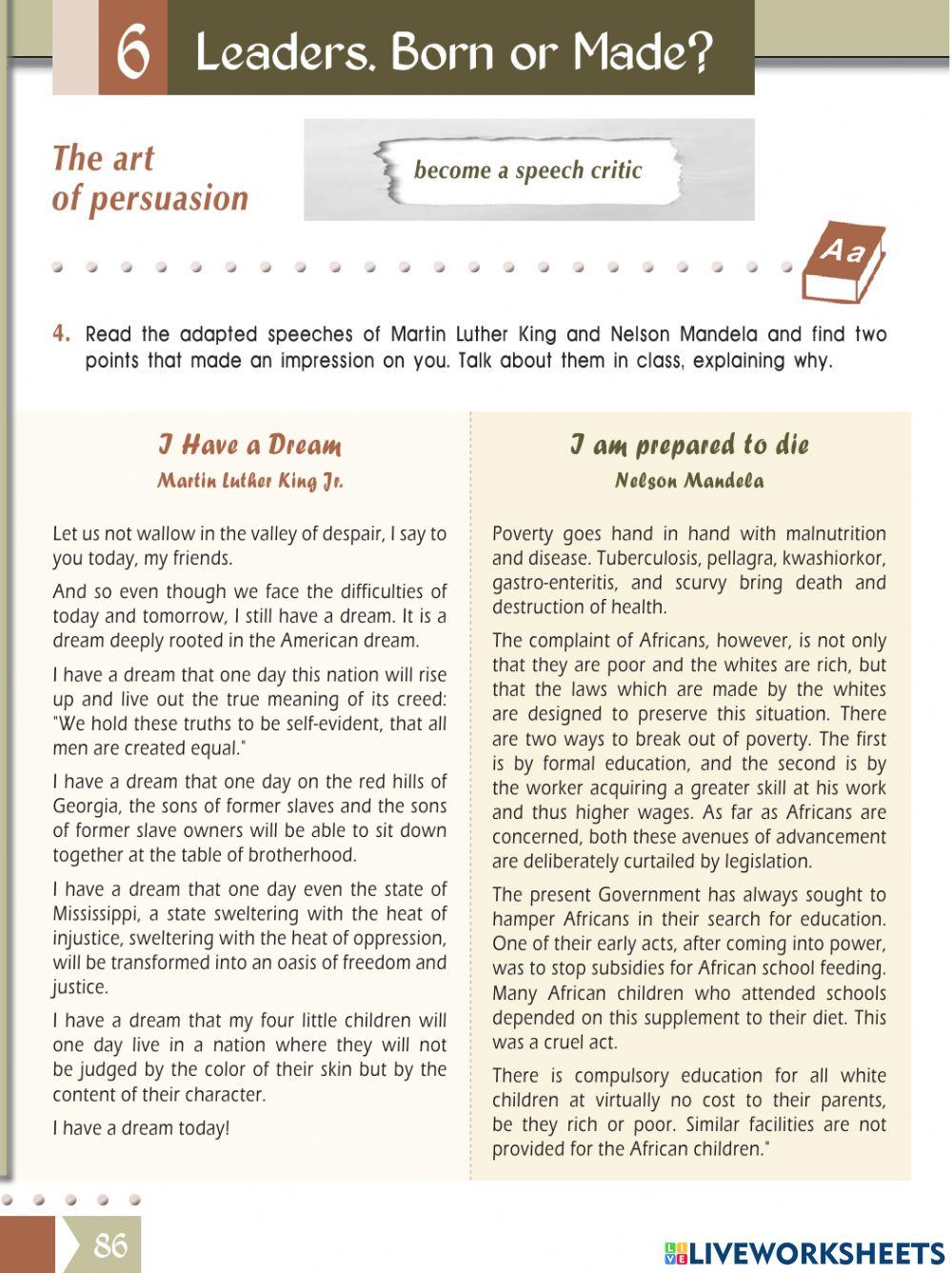 Martin Luther King biography