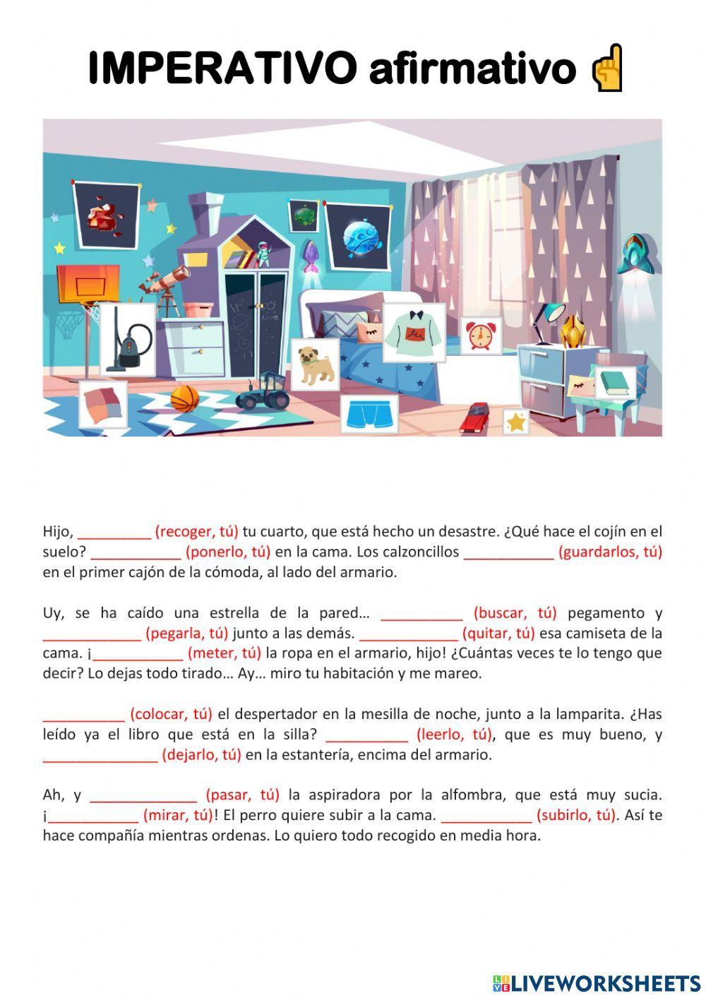 Imperativo afirmativo ProfeDeELE