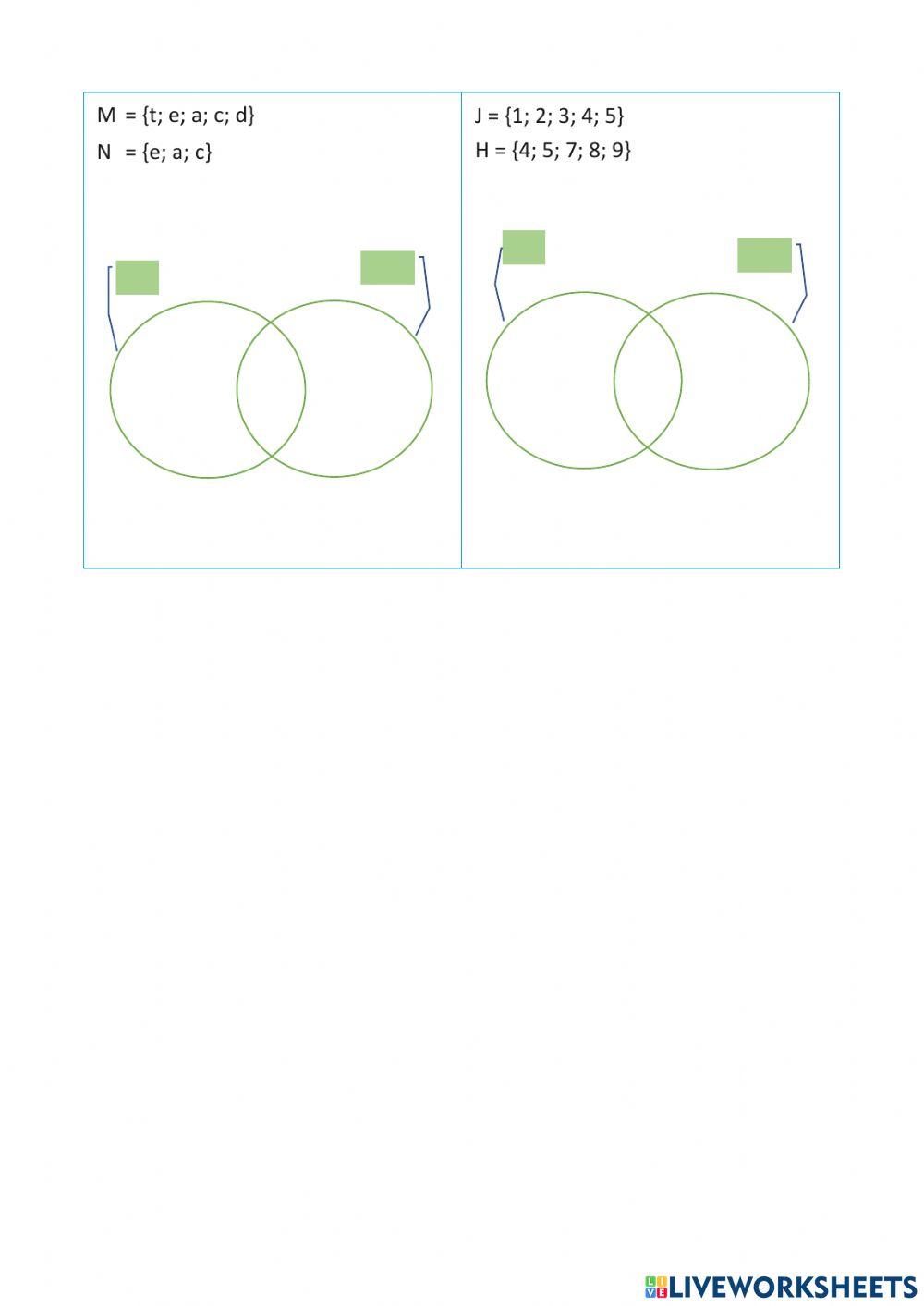 Unión e intersección