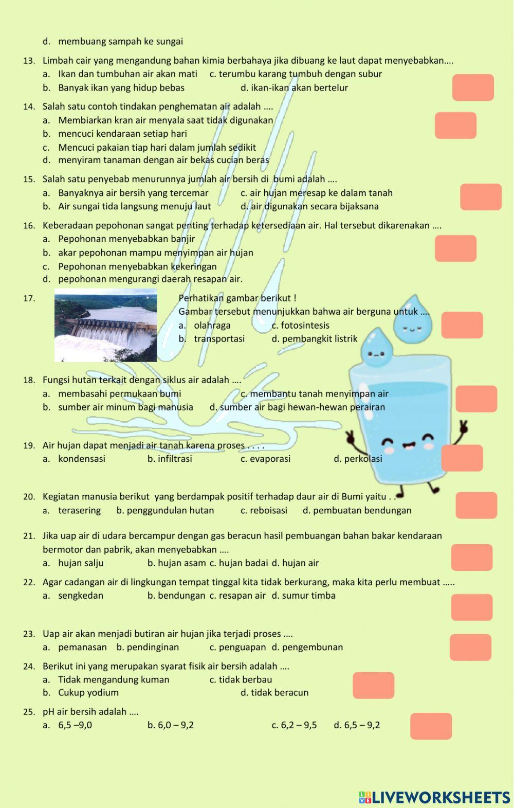 Latihan IPA Tema 8 ST 2-3