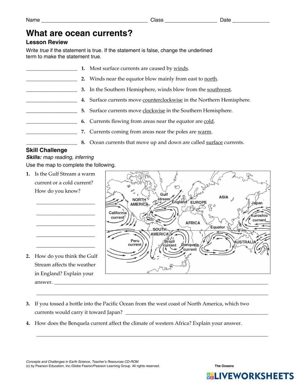 Pearson Education Inc Worksheets