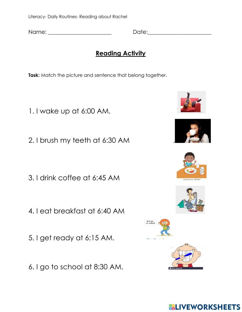 Daily Routines Story