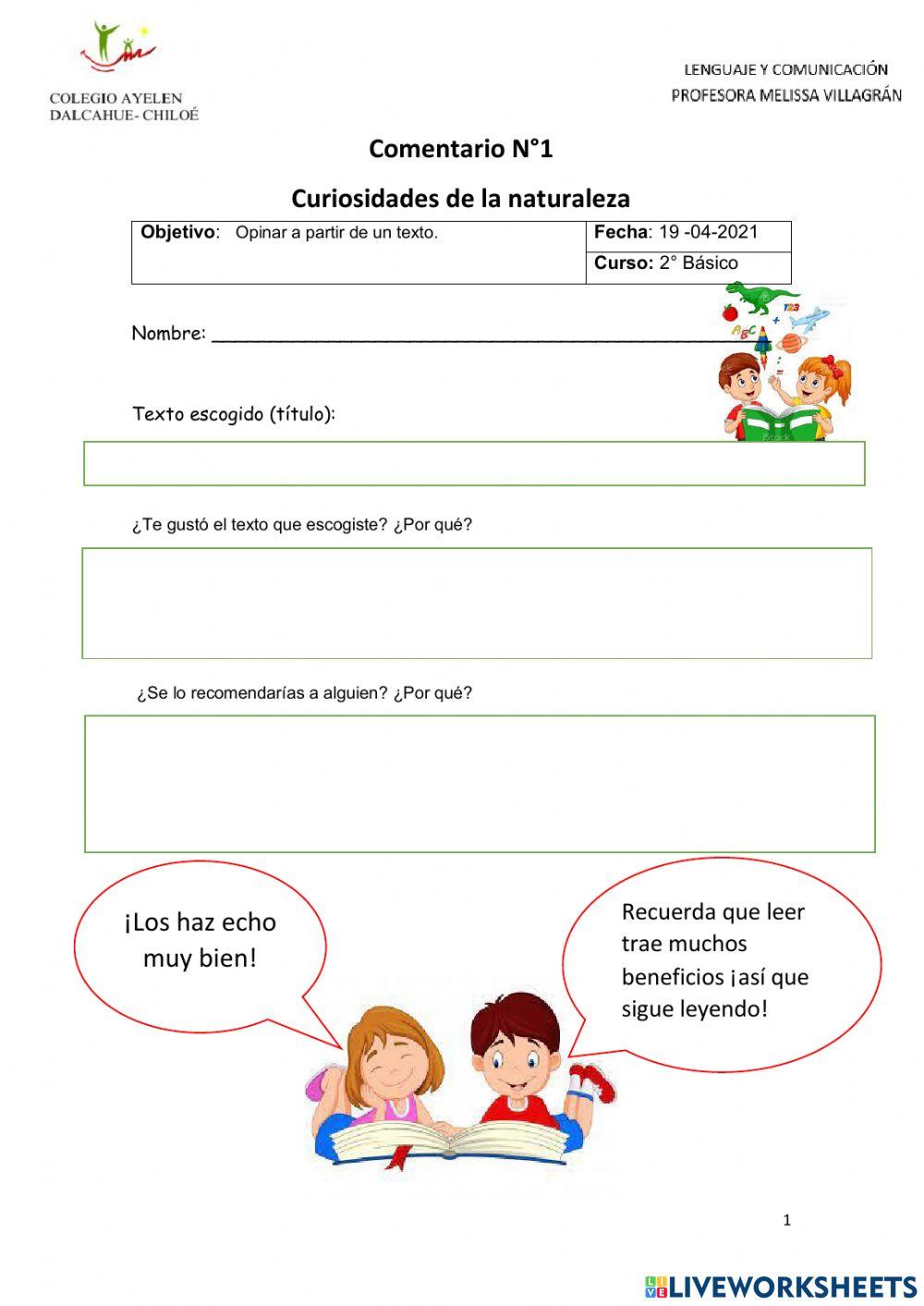 Comentario de lectura n°1