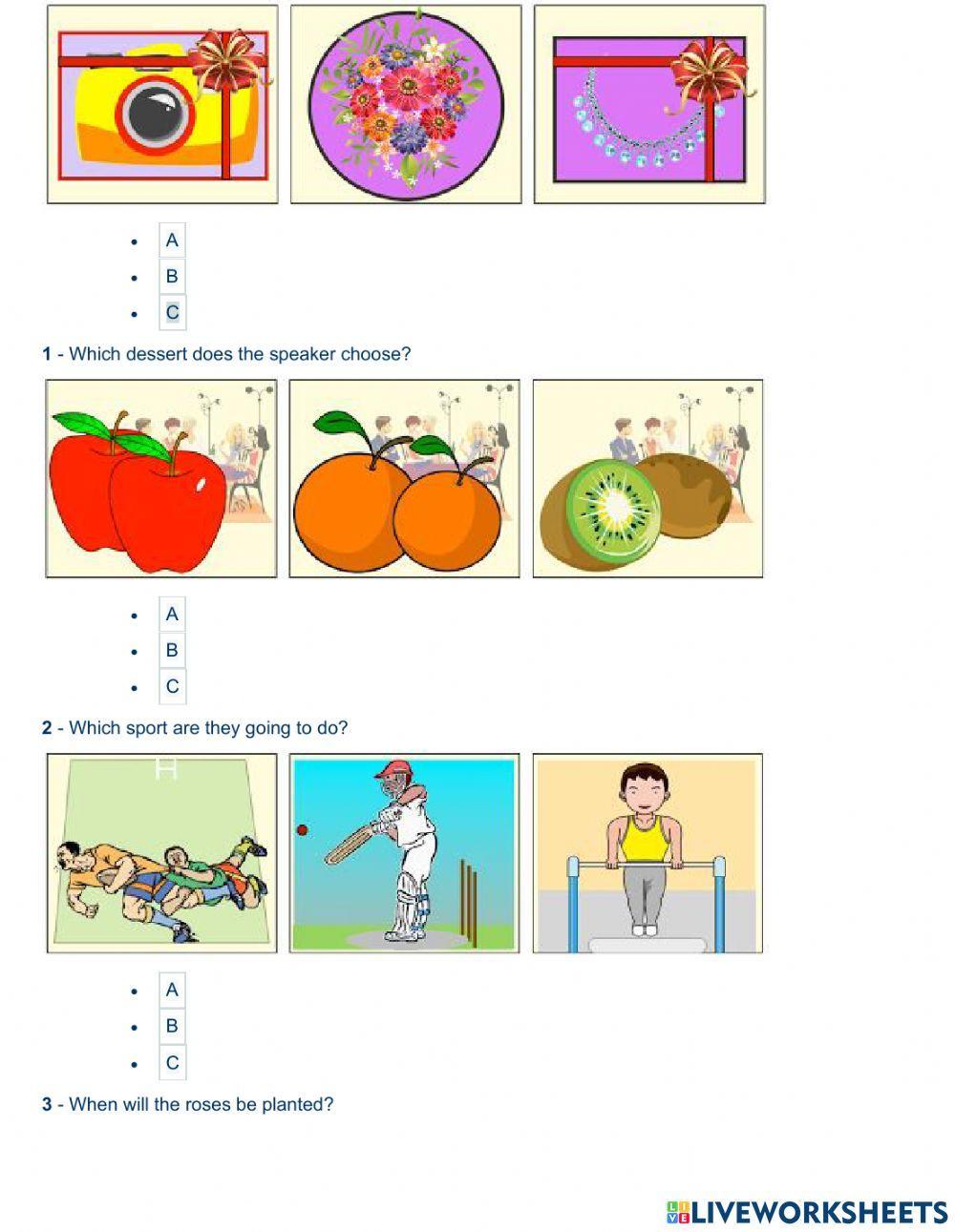 PET Listening Part I