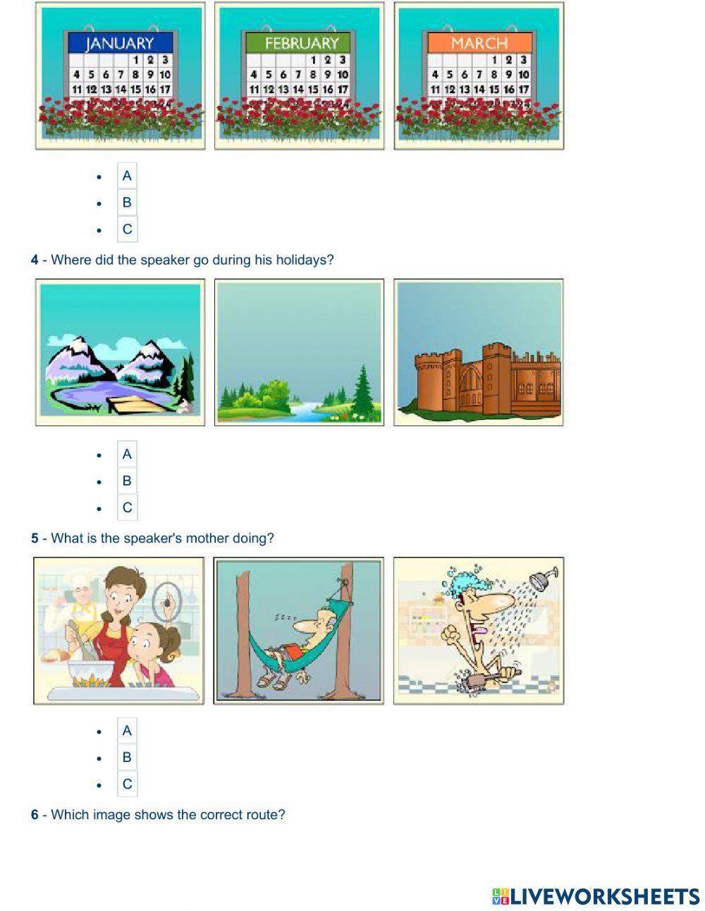 PET Listening Part I